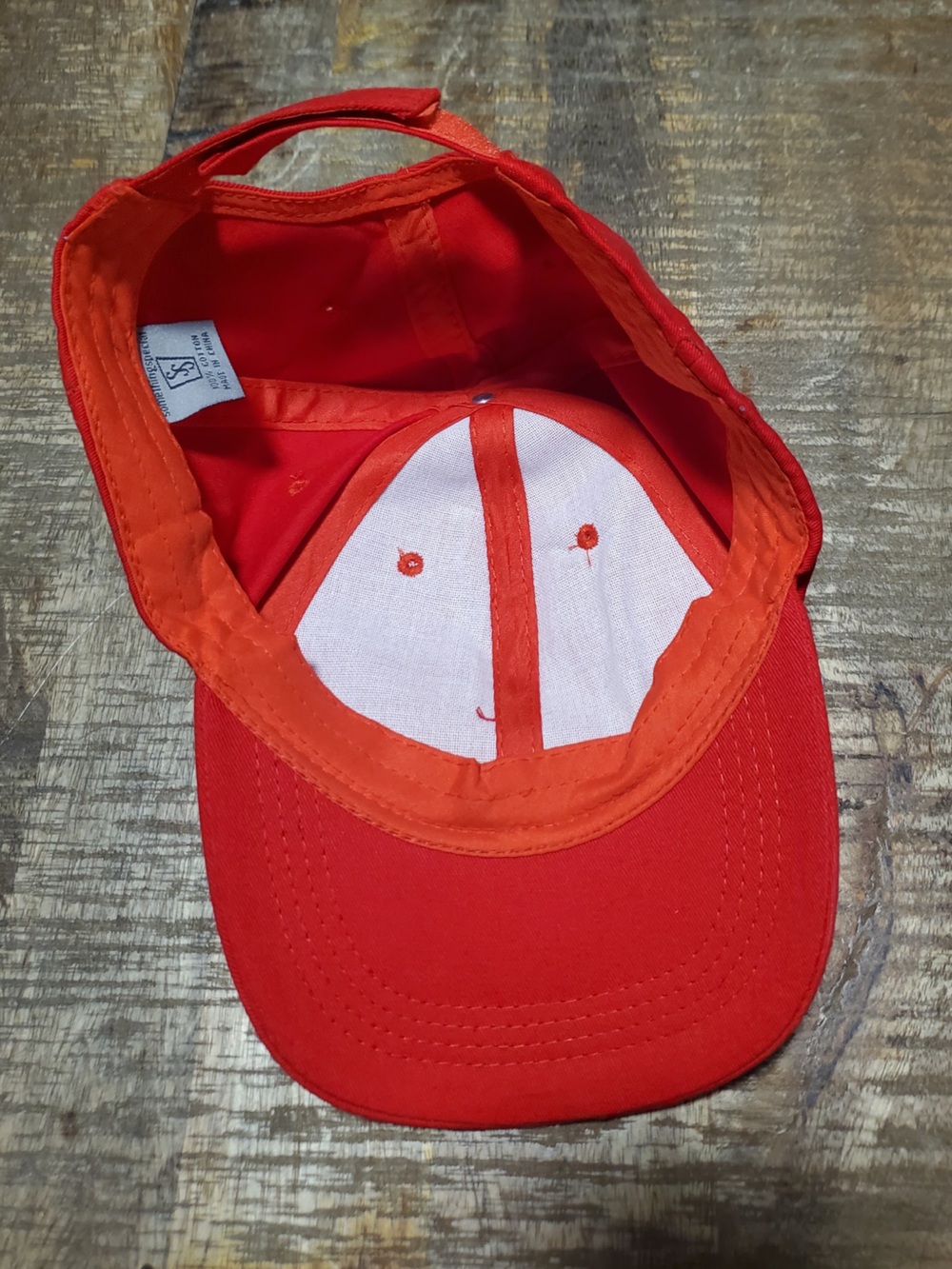 Red Rhinestone Baseball Cap - Picture 3 of 4